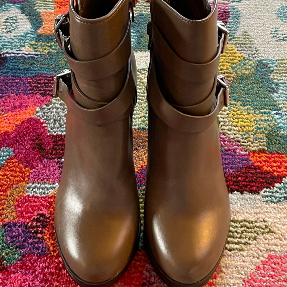 Olive Green Booties